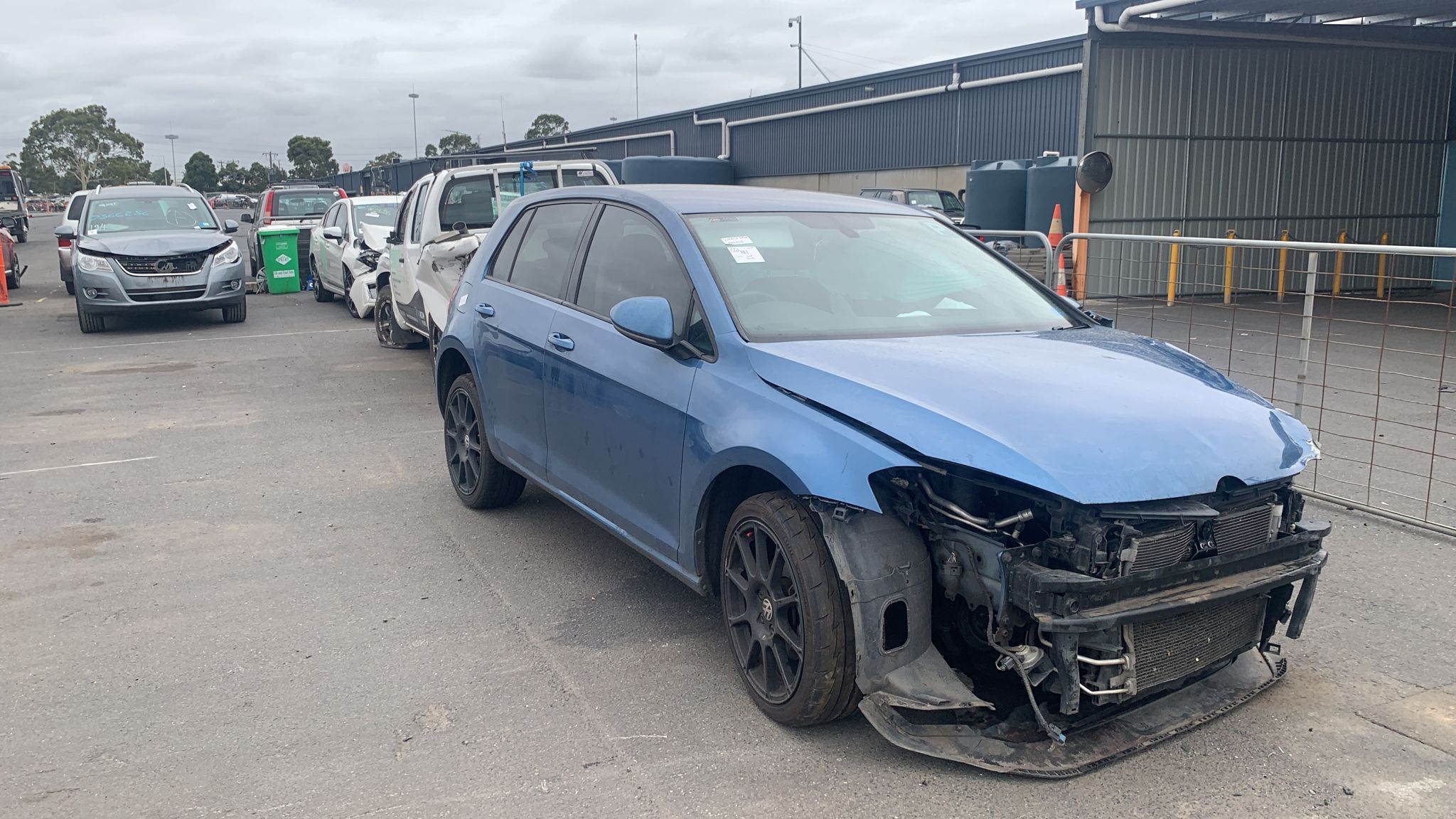 Sell My Scrap Car Carrum Downs VIC 1 Blue hatchback with front-end damage