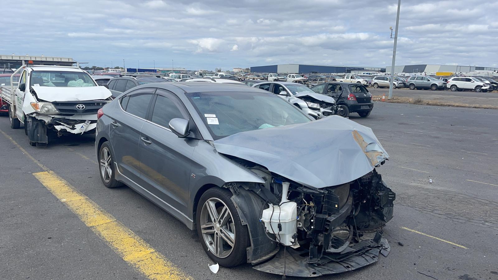 Sell My Scrap Car Flinders VIC 1 Silver sedan with accident damage